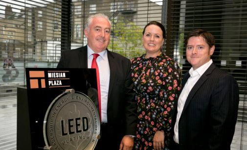 Miesian Plaza in Dublin Presented With Certification For Global Green Building Standard