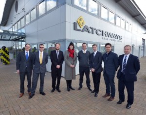 Latchways-Celebrates-Engineering-Innovation-Claire-Perry-MP-with-Latchways-team