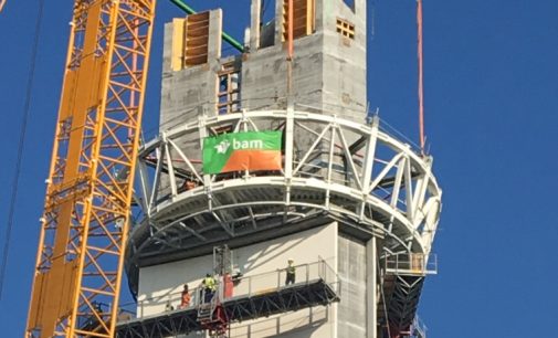 BAM’s Construction of Dublin Airport’s New €27 Million Air Traffic Visual Control Tower Takes Shape