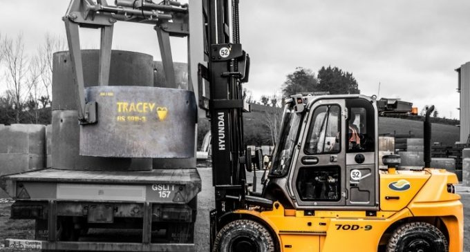J D Forktrucks Cements Deal With Tracey Concrete